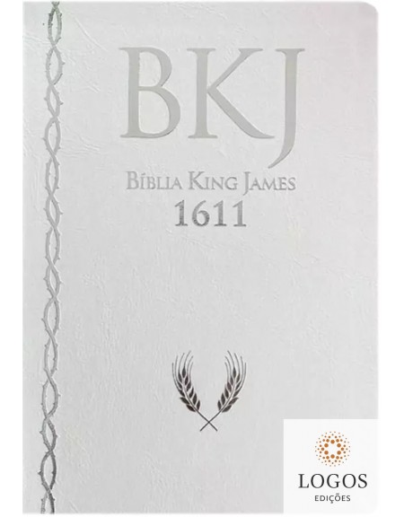 Bíblia King James 1611 - ampliada - letra gigante - capa ultra-fina - luxo branca. 9786586996746