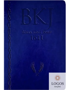 Bíblia King James 1611 - ampliada - letra gigante - capa ultra-fina - luxo azul. 9786586996753