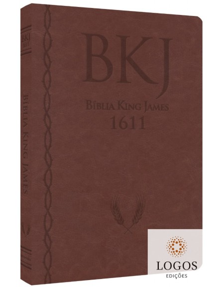 Bíblia King James 1611 - ampliada - letra gigante - capa ultra-fina - luxo castanho. 9786586996791