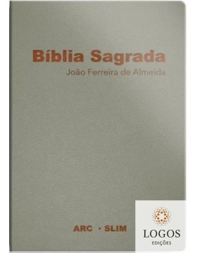 Bíblia Sagrada - ARC - capa luxo slim flexível - cinzento. 9786556552880