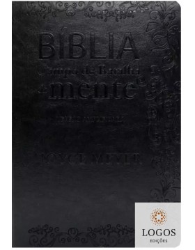 Bíblia Campo de Batalha da Mente - VA - versão amplificada - capa luxo preta. 9786588570258