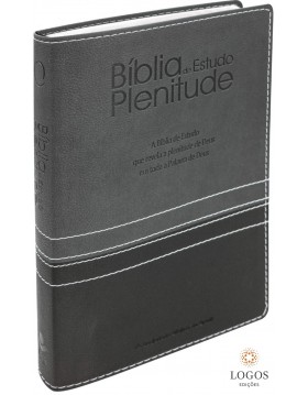 Bíblia de Estudo Plenitude - RA - capa luxo com índice digital - cinzento. 7899938422861