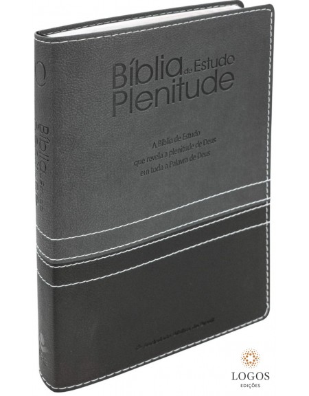 Bíblia de Estudo Plenitude - RA - capa luxo com índice digital - cinzento. 7899938422861