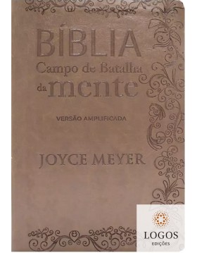Bíblia Campo de Batalha da Mente - VA - versão amplificada - capa luxo castanha. 9786588570272