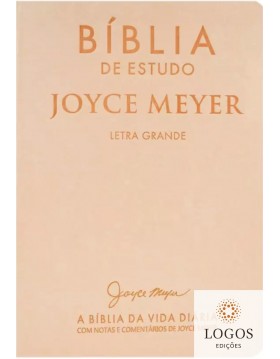 Bíblia de Estudo Joyce Meyer - NVI - letra grande - capa luxo salmão. 9786588570340