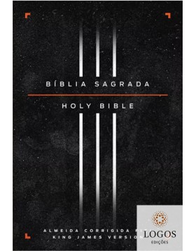 Bíblia Bilingue - português/inglês - ACF - capa dura - preta. 9786556897035