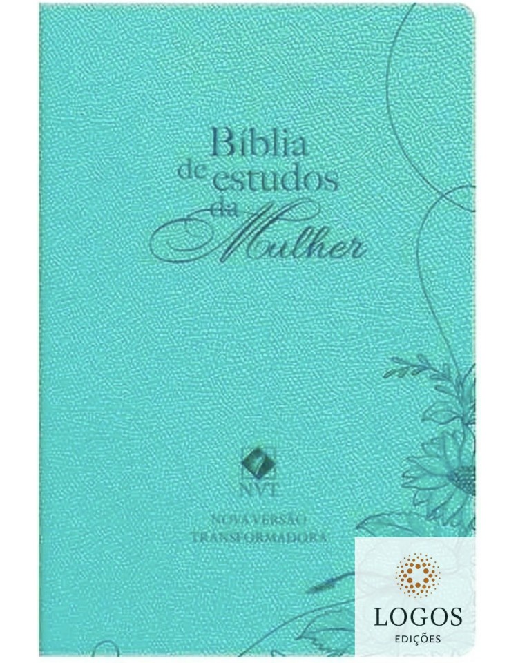 Bíblia de Estudos da Mulher - NVT - capa azul. 9786553503380