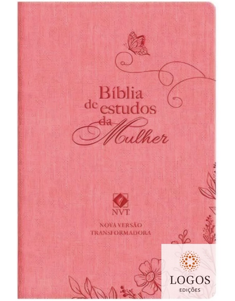 Bíblia de Estudos da Mulher - NVT - capa rosa. 9786553503397
