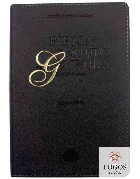 Bíblia de Estudo de Genebra - 3.ª edição - letra grande - capa luxo - preta. 9788531117466