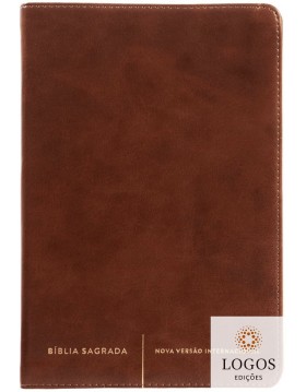 Bíblia Sagrada - NVI - capa luxo ultrafina - castanho. 9786556896656