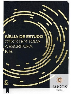 Bíblia de Estudo Cristo em toda a Escritura - King James Atualizada - letra grande - capa luxo - preto. 9786557600412