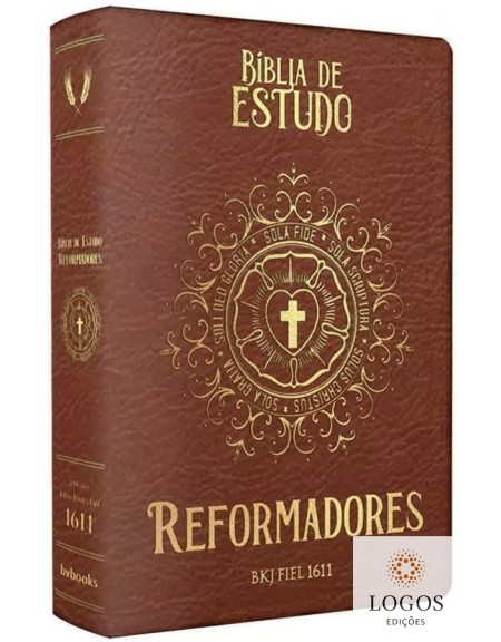Bíblia de Estudo dos Reformadores - King James 1611 - capa castanha. 9786586996906