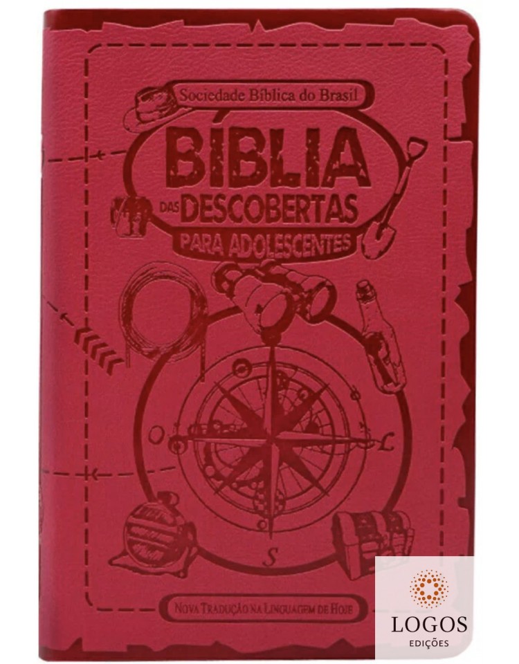 Bíblia das Descobertas para Adolescentes - capa couro sintético - rosa. 7899938423752