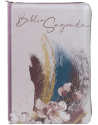 Bíblia Sagrada - leitura perfeita - NVI - capa couro soft rosa e fecho - acabamento em glitter. 9786556896298