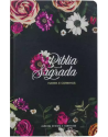 Bíblia Sagrada - ARC - com Harpa Avivada e Corinhos - letra gigante - capa dura - Floral pink. 7908084619770