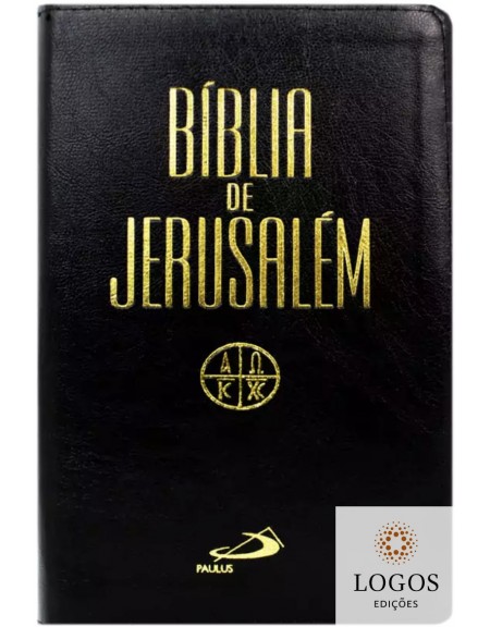 Bíblia de Jerusalém - capa luxo - preto. 46337