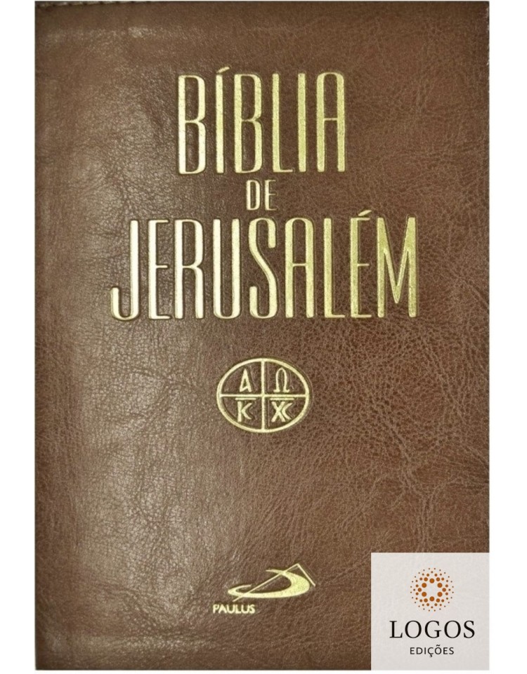 Bíblia de Jerusalém - capa luxo - castanho. 6015924328332