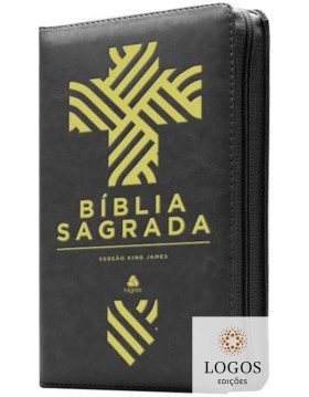 Bíblia King James Clássica - capa com fecho - preta. 9788577425020