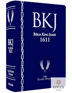 Bíblia de Estudo King James 1611 (com Estudo Holman) - capa azul. 9788581581422