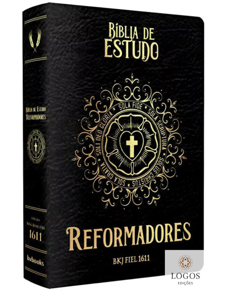 Bíblia de Estudo dos Reformadores - King James 1611 - capa preta. 9786586996890