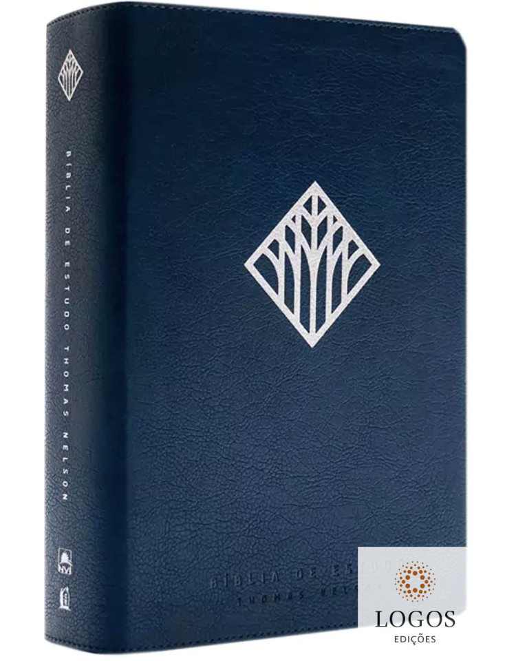 Bíblia de Estudo Thomas Nelson - NVI - edição de luxo - capa azul. 9788578607852