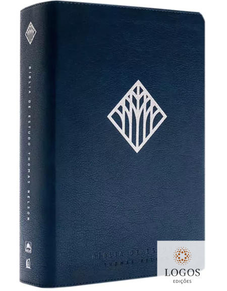 Bíblia de Estudo Thomas Nelson - NVI - edição de luxo - capa azul. 9788578607852