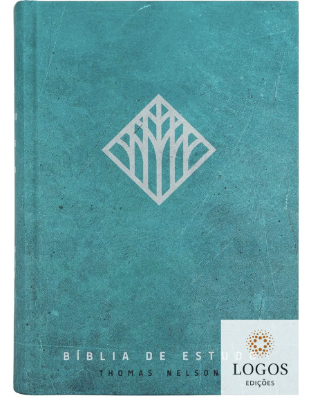 Bíblia de Estudo Thomas Nelson - NVI - capa azul turquesa. 9786556895208