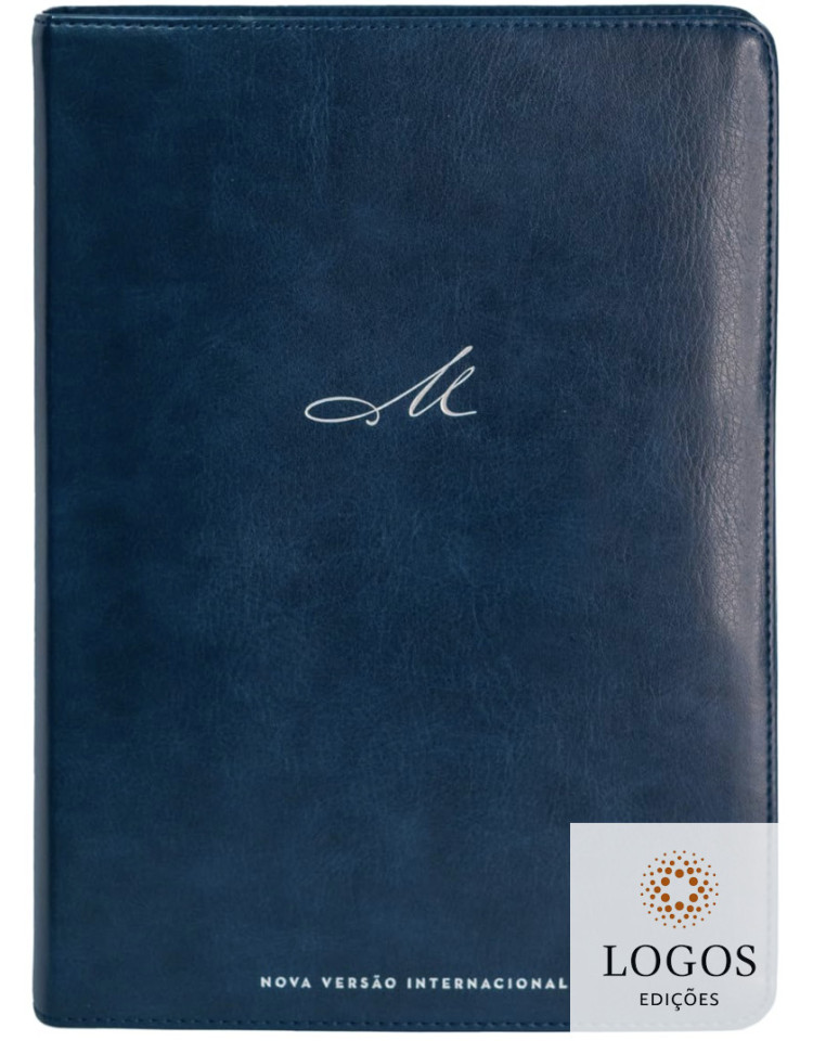 Bíblia de Estudo MacArthur - NVI - capa luxo - azul. 9786556895772