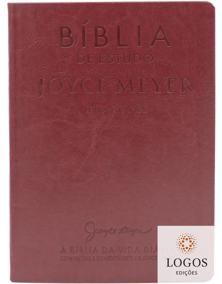 Bíblia de Estudo Joyce Meyer - NVI - letra grande - capa luxo vermelha. 9786588570289