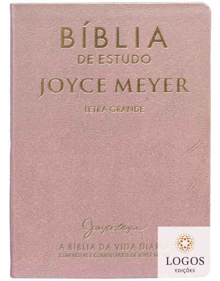 Bíblia de Estudo Joyce Meyer - NVI - letra grande - capa luxo rosa. 9786588570302