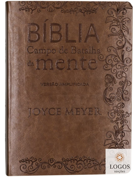 Bíblia Campo de Batalha da Mente - VA - versão amplificada - capa luxo castanha. 9786588570272