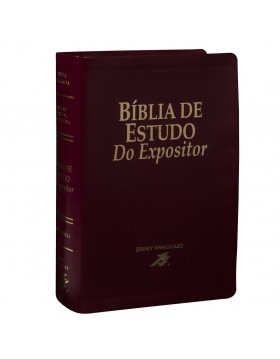 Bíblia de Estudo do Expositor - NVTE - capa luxo - vinho