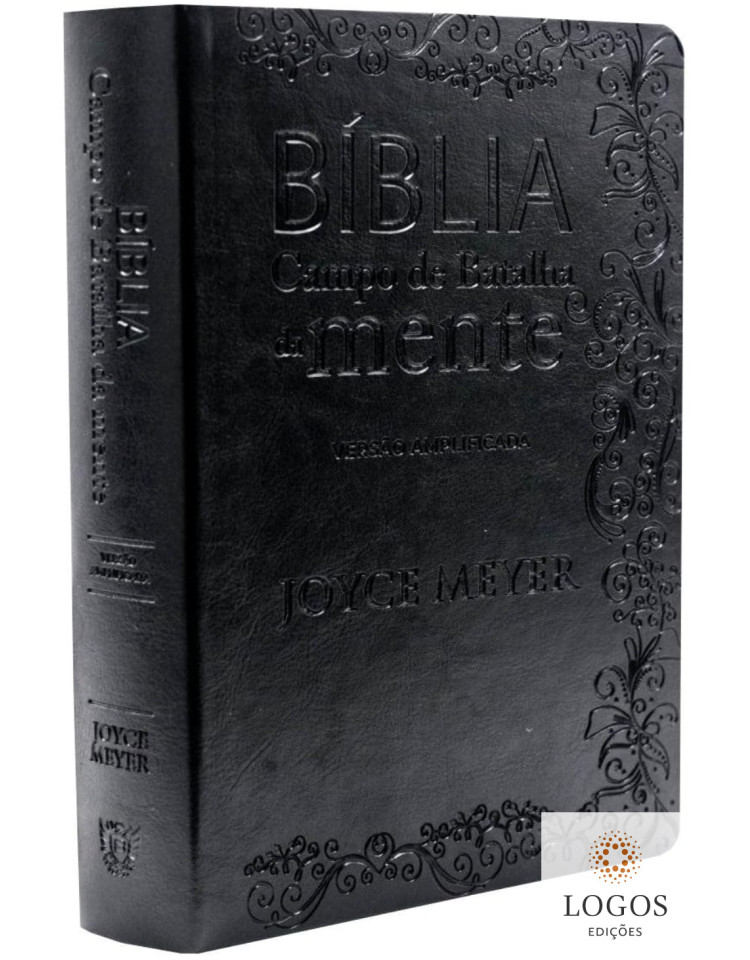 Bíblia Campo de Batalha da Mente - VA - versão amplificada - capa luxo preta. 9786588570258