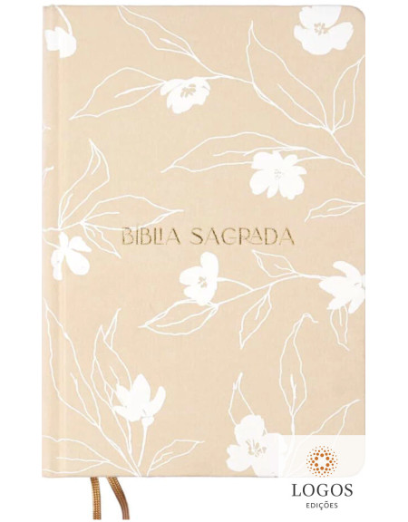 The Purpose Book - Bíblia Sagrada - A21 - Capa dura com tecido - Flores. 9786556895918