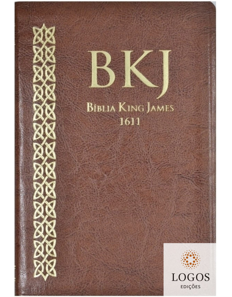 Bíblia King James 1611 - capa ultra-fina - luxo castanha. 9786586996623