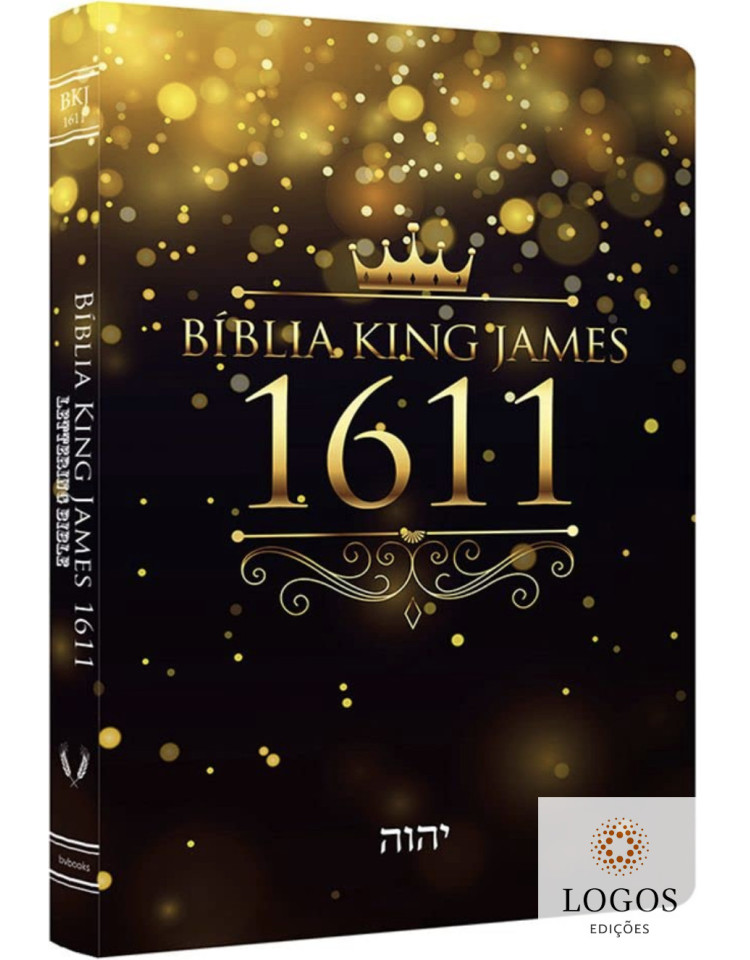 Bíblia King James 1611 - capa ultra-fina - Lettering Bible - Coroa. 9786586996555
