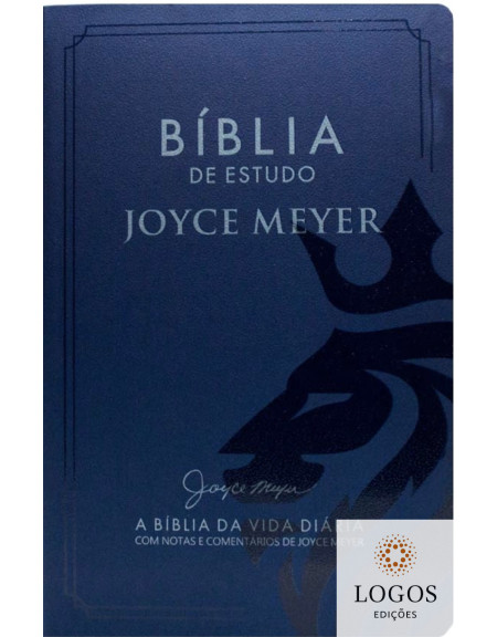 Bíblia de Estudo Joyce Meyer - A Bíblia da Vida Diária - NVI - letra grande - capa luxo azul. 9786588570111