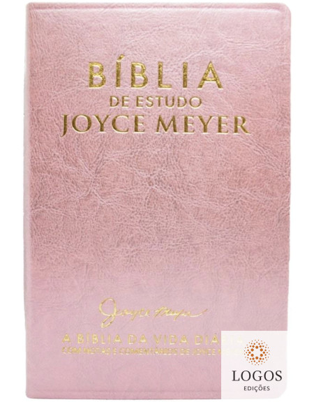 Bíblia de Estudo Joyce Meyer - A Bíblia da Vida Diária - NVI - capa luxo nude. 7898950130242