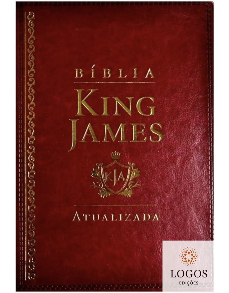 Bíblia de Estudo King James Atualizada - letra grande - capa luxo vinho. 7899938408216
