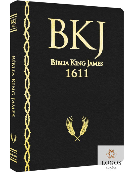 Bíblia King James 1611 - ampliada - letra gigante - capa ultra-fina - luxo preta. 9786586996289