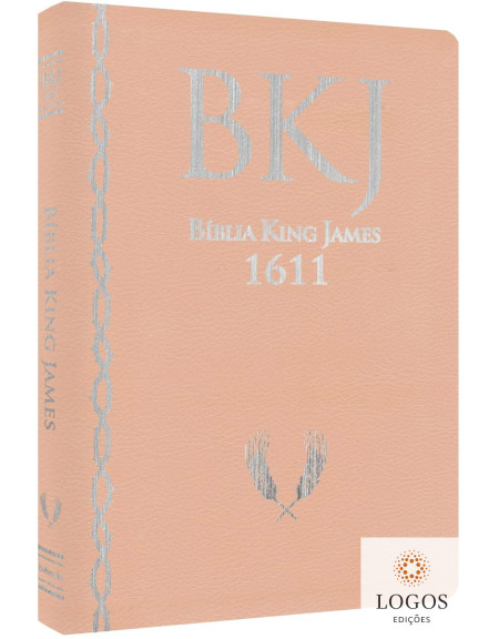 Bíblia King James 1611 - ampliada - letra gigante - capa ultra-fina - luxo rose. 9786586996258