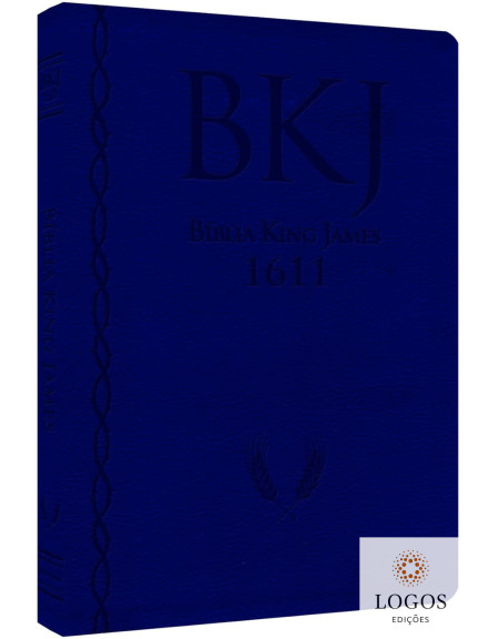 Bíblia King James 1611 - ampliada - letra gigante - capa ultra-fina - luxo azul. 9786586996753