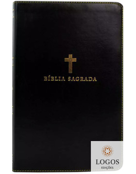 Bíblia Leitura Perfeita - ACF - letra grande - edição de luxo - capa preta cruz soft-touch. 9786556896090