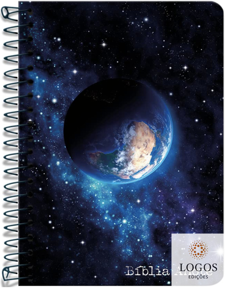 Bíblia Anote - NVI - letra grande - capa espiral - Terra - brilha no escuro. 9786556552361