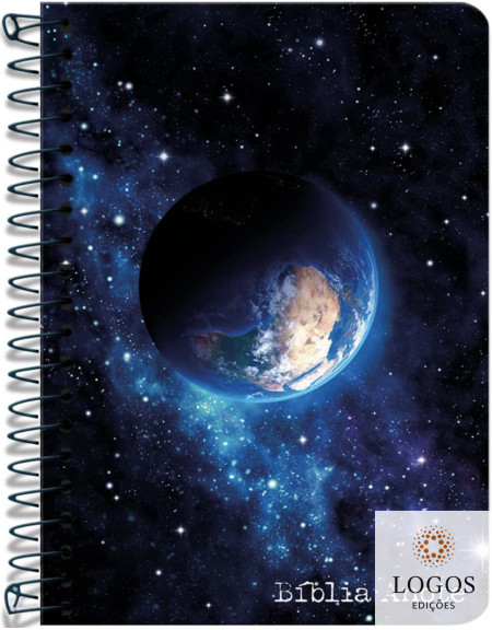 Bíblia Anote - NVI - letra grande - capa espiral - Terra - brilha no escuro. 9786556552361