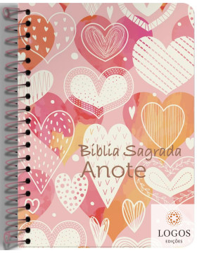 Bíblia Anote - NVI - letra grande - capa espiral - Outubro rosa 2022. 9786556553054