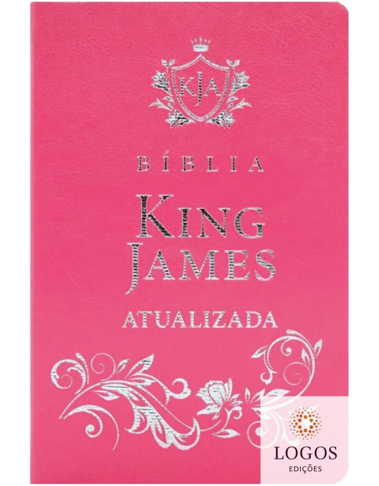 Bíblia King James Atualizada - capa luxo - rosa. 9786589938125