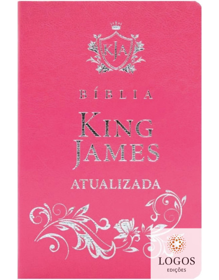 Bíblia King James Atualizada - capa luxo - rosa. 9786589938125