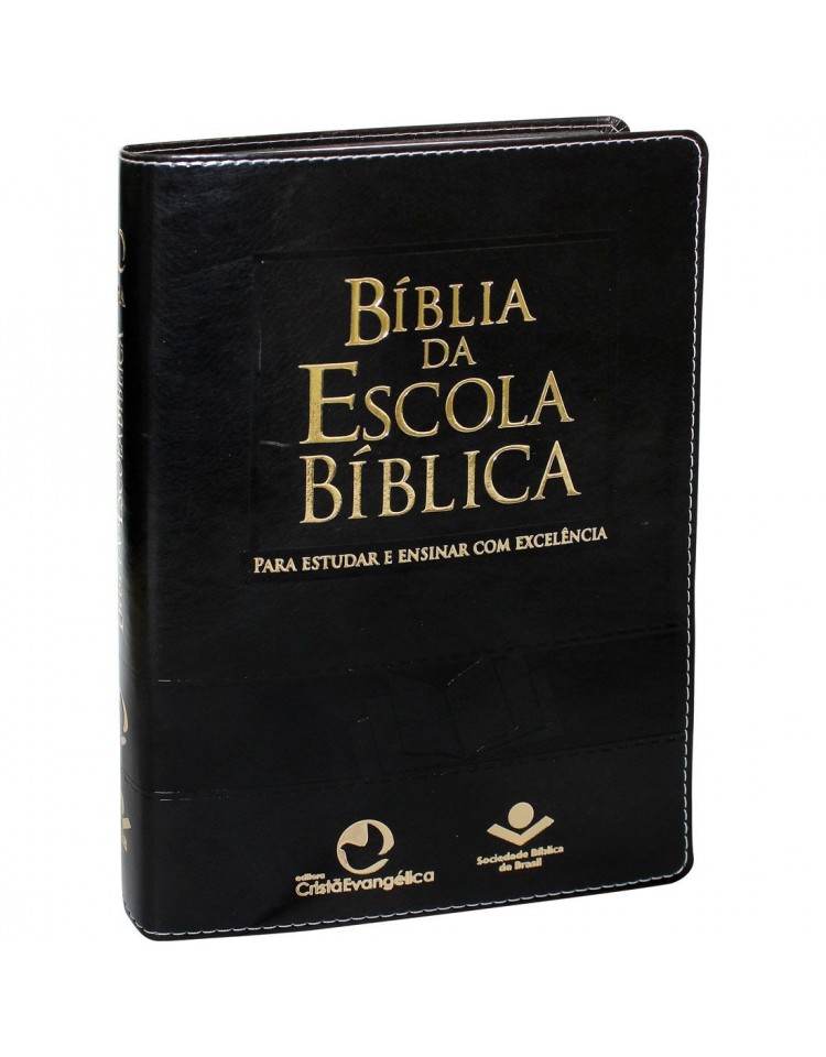 Bíblia da Escola Bíblica - capa luxo - preto nobre