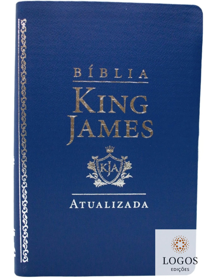 Bíblia King James Atualizada - capa luxo - azul. 9786588364772